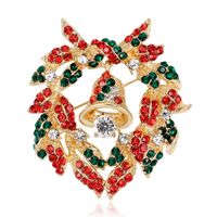 Fashion Santa Claus Star Elk Alloy Plating Rhinestones Women's Brooches sku image 22