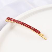 Fashion Geometric Metal Plating Rhinestones Hair Clip 1 Piece main image 4