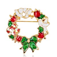 Fashion Santa Claus Star Elk Alloy Plating Rhinestones Women's Brooches sku image 6