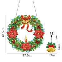 Fashion Santa Claus Letter Pvc Hanging Ornaments sku image 2