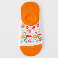 Frau Mode -1 Farbblock Blume Baumwolle Ankle Socken Ein Paar sku image 14
