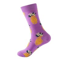 Unisexo Casual Bloque De Color Fruta Nylon Algodón Jacquard Calcetines De Tripulación Un Par sku image 1