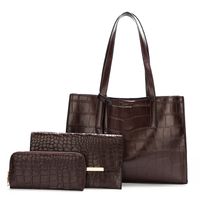 Women's Medium Summer Pu Leather Business Bag Sets sku image 8