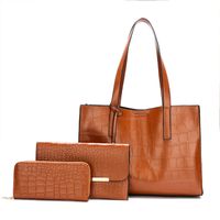 Women's Medium Summer Pu Leather Business Bag Sets sku image 6