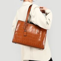 Women's Medium All Seasons Pu Leather Solid Color Fashion Square Zipper Bag Sets main image 2