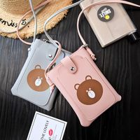 Women's Mini Pu Leather Little Bear Cute Square Magnetic Buckle Crossbody Bag main image 6