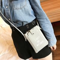 Women's Mini Pu Leather Letter Fashion Square Magnetic Buckle Crossbody Bag main image 2