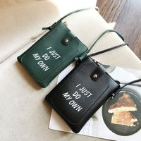 Women's Mini Pu Leather Letter Fashion Square Magnetic Buckle Crossbody Bag main image 1