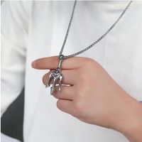 Fashion Heart Shape Butterfly Alloy Pearl Plating Women's Layered Necklaces Pendant Necklace 1 Piece sku image 32