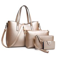 Women's Large All Seasons Pu Leather Solid Color Fashion Square Zipper Bag Sets main image 1