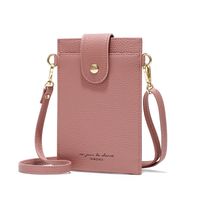 Women's All Seasons Pu Leather Solid Color Fashion Square Buckle Phone Wallet main image 4