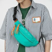 Unisex Basic Solid Color Nylon Waist Bags main image 5