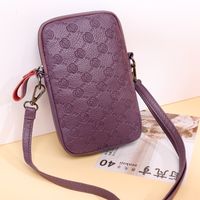 Women's Small Pu Leather Solid Color Fashion Square Zipper Crossbody Bag main image 2