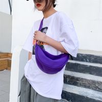 Women's Fashion Solid Color Canvas Waist Bags main image 2