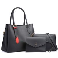 Women's Medium All Seasons Pu Leather Solid Color Fashion Square Zipper Bag Sets main image 5