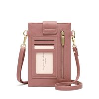 Women's All Seasons Pu Leather Solid Color Fashion Square Buckle Phone Wallet main image 3