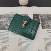 Women's Solid Color Pu Leather Magnetic Buckle Wallets sku image 1