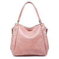 Women's Medium All Seasons Pu Leather Solid Color Fashion Square Zipper Tote Bag sku image 3