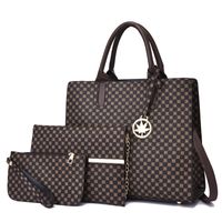 Women's Large All Seasons Pu Leather Geometric Vintage Style Square Zipper Bag Sets main image 5