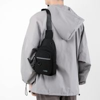 Men's Fashion Solid Color Nylon Waist Bags sku image 2