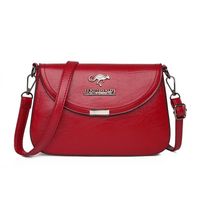 Women's Medium Pu Leather Solid Color Fashion Square Zipper Crossbody Bag main image 6