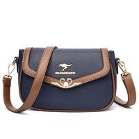Women's Medium Pu Leather Solid Color Vintage Style Square Flip Cover Crossbody Bag main image 5
