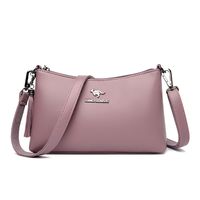 Women's Medium Pu Leather Solid Color Vintage Style Square Zipper Crossbody Bag main image 2