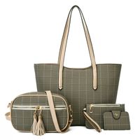 Women's Medium All Seasons Pu Leather Solid Color Fashion Square Zipper Bag Sets main image 6