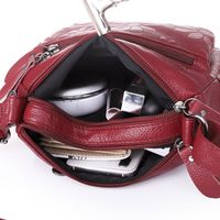 Women's Medium Pu Leather Flower Fashion Square Zipper Crossbody Bag main image 3
