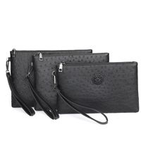 Men's Medium All Seasons Pu Leather Solid Color Fashion Square Zipper Clutch Bag main image 3