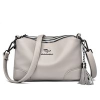 Women's Small Pu Leather Solid Color Fashion Square Zipper Crossbody Bag main image 5