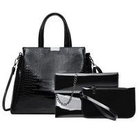 Women's Large All Seasons Pu Leather Fashion Bag Sets sku image 2