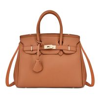 Women's Medium All Seasons Pu Leather Solid Color Fashion Ornament Square Zipper Handbag main image 3