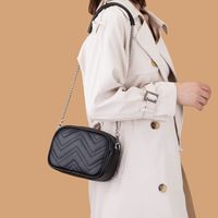 Women's Small Pu Leather Solid Color Fashion Square Zipper Crossbody Bag main image 2