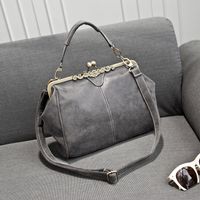 Women's Medium All Seasons Pu Leather Solid Color Fashion Square Lock Clasp Shoulder Bag sku image 4