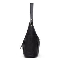 Women's Medium Pu Leather Solid Color Fashion Tassel Square Zipper Crossbody Bag main image 5