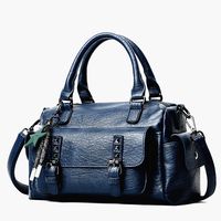 Women's Medium All Seasons Pu Leather Solid Color Fashion Square Zipper Handbag sku image 2