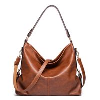 Women's Medium All Seasons Pu Leather Solid Color Fashion Square Zipper Shoulder Bag sku image 3