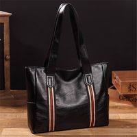 Women's Large All Seasons Pu Leather Solid Color Fashion Square Zipper Tote Bag main image 4