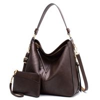 Women's Large Pu Leather Solid Color Fashion Tassel Square Zipper Crossbody Bag sku image 11