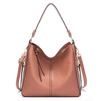 Women's Large All Seasons Pu Leather Solid Color Fashion Square Zipper Tote Bag sku image 1