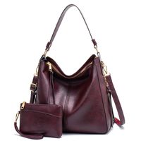 Women's Large Pu Leather Solid Color Fashion Tassel Square Zipper Crossbody Bag sku image 12