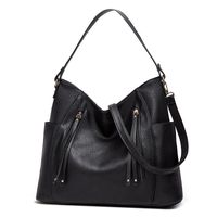 Women's Medium Pu Leather Solid Color Fashion Tassel Square Zipper Crossbody Bag main image 2