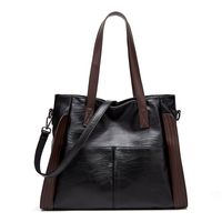 Women's Small All Seasons Pu Leather Solid Color Vintage Style Square Zipper Tote Bag main image 3