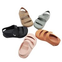 Kid's Casual Solid Color Round Toe Ankle Strap Sandals main image 5