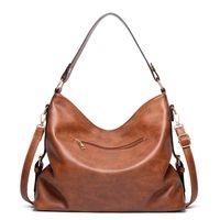 Women's Medium All Seasons Pu Leather Solid Color Fashion Square Zipper Shoulder Bag main image 2