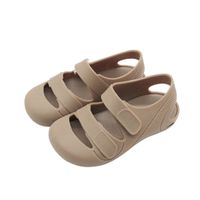 Kid's Casual Solid Color Round Toe Ankle Strap Sandals main image 4