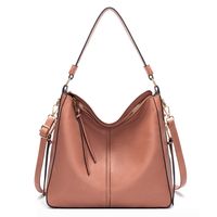 Women's Large Pu Leather Solid Color Fashion Tassel Square Zipper Crossbody Bag sku image 6