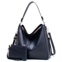 Women's Large Pu Leather Solid Color Fashion Tassel Square Zipper Crossbody Bag sku image 13