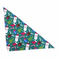 Casual Polyester Christmas Cartoon Printing Pet Saliva Towel 1 Piece sku image 6